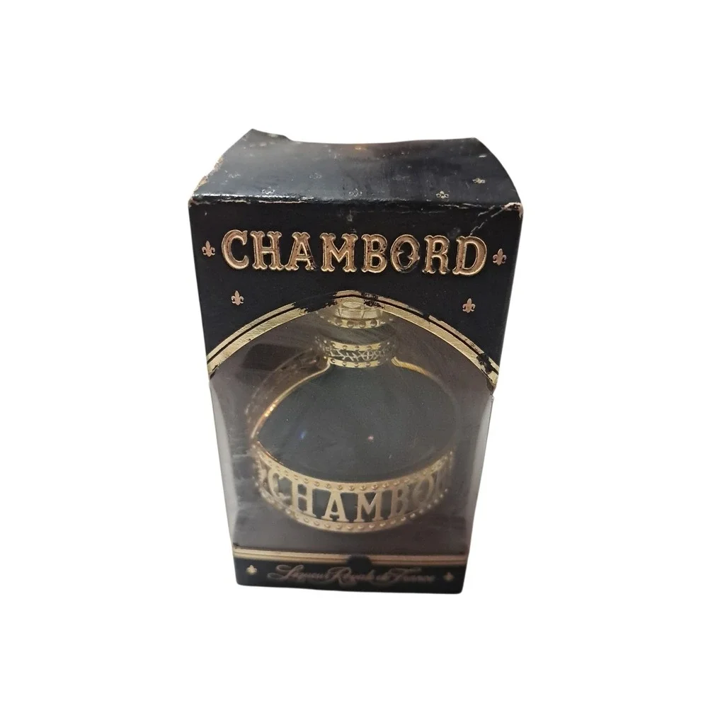 Chambord‎ Liqueur Royale Deluxe Glass Liquor Bottle Vintage 50 ML